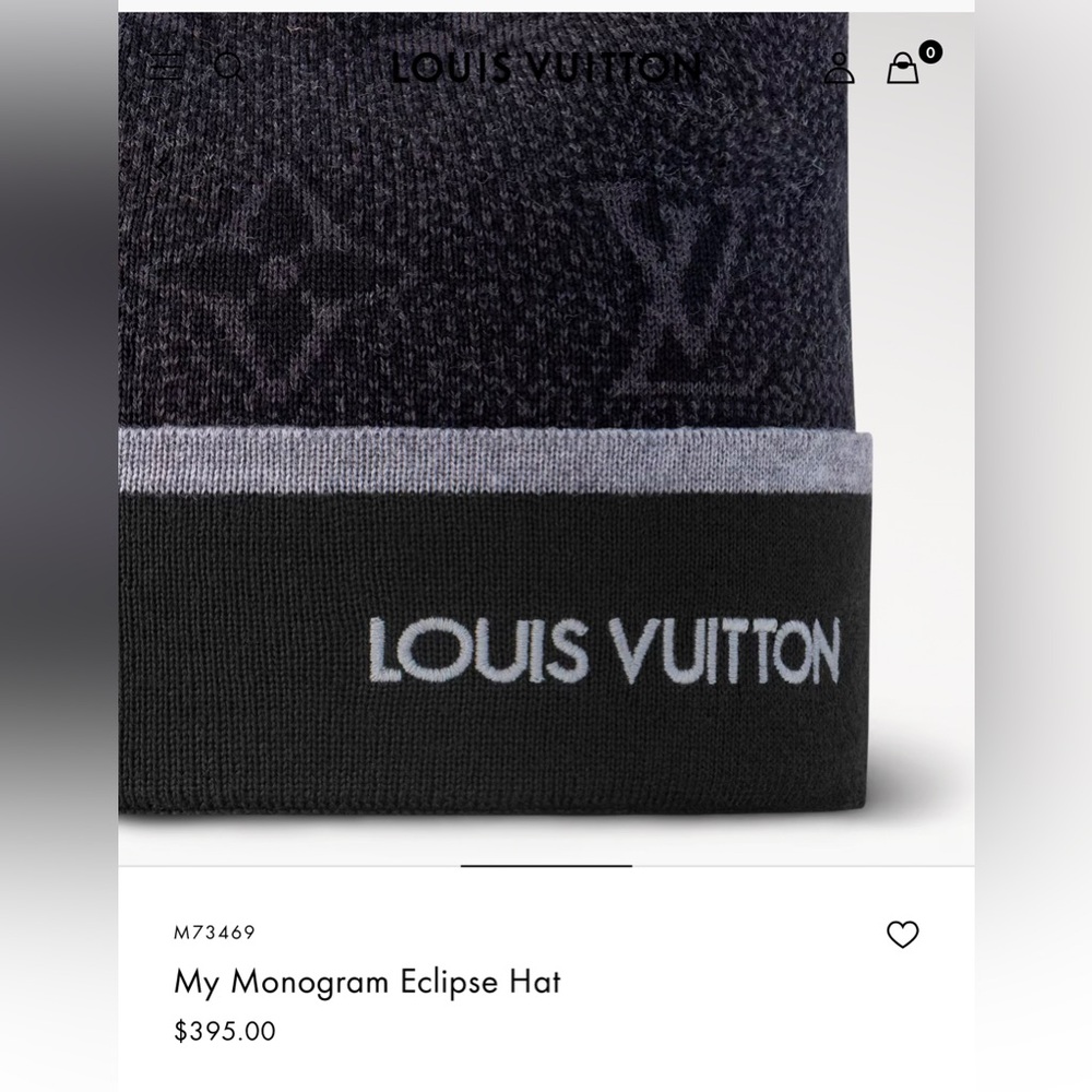Louis Vuitton Monogram Eclipse Hat